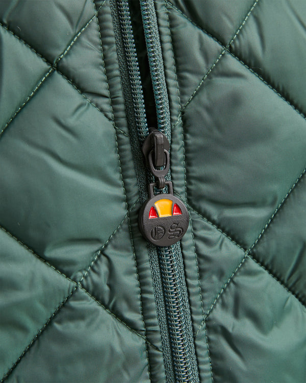 OS X Ellesse Quilted Green Gilet
