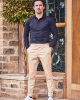 Black Long Sleeve Polo