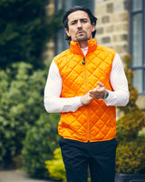 Men's Orange Gilet - OS x Ellesse