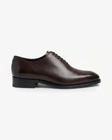 Owen Scott brown calf leather whole-cut oxford shoe, side profile