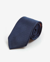 Men's Navy Tie - Herringbone