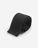 Men's Black Knitted Tie