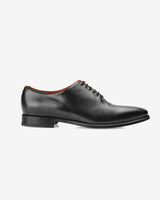 Black Calf Handmade Whole-Cut Shoe
