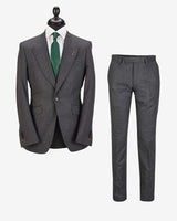 Charcoal Flannel 2pc Suit