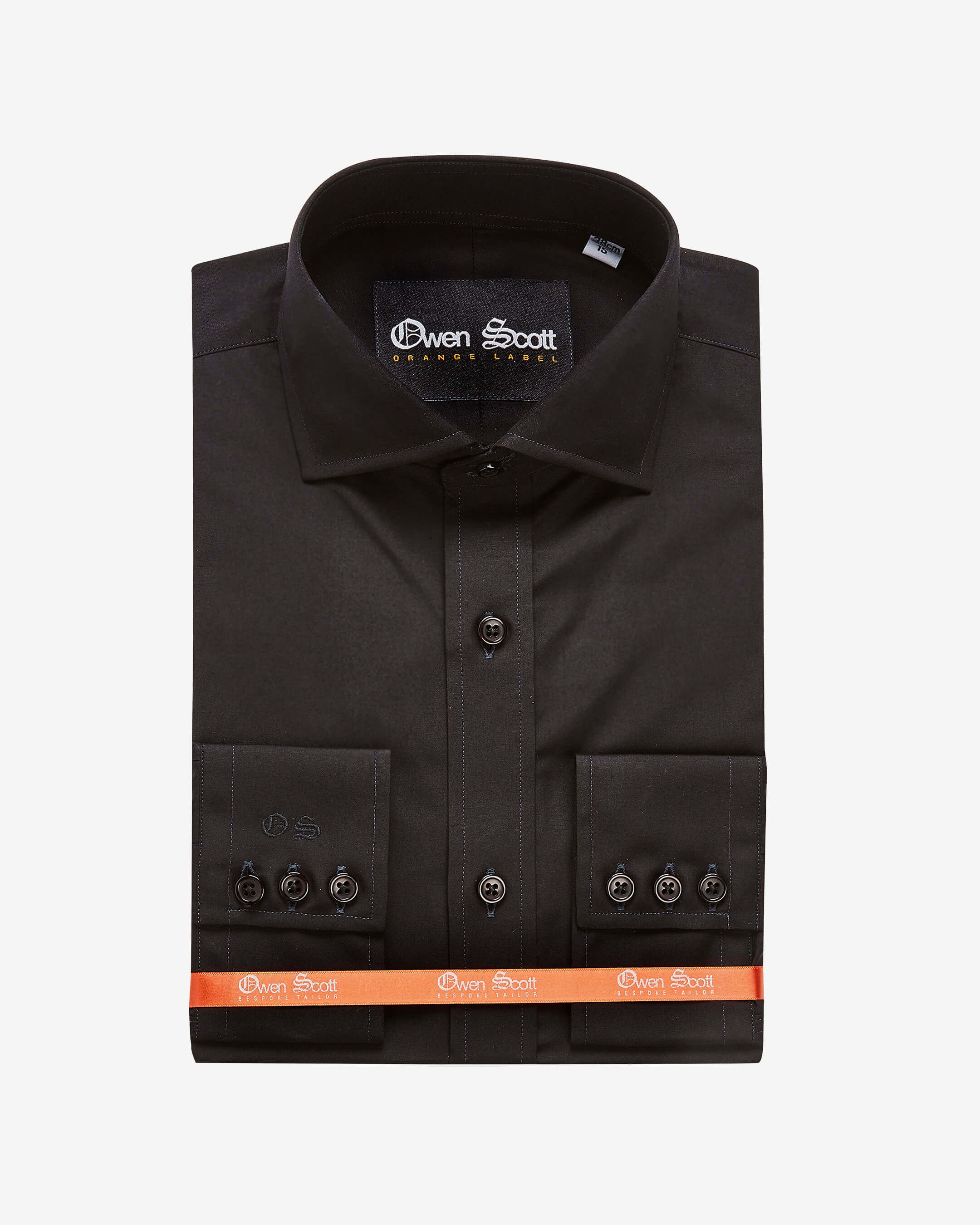 Men's Black Tailored Fit Shirt Men's Shirts OwenScott owenscott