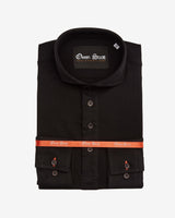 Black Long Sleeve Polo