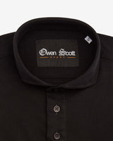 Black Long Sleeve Polo