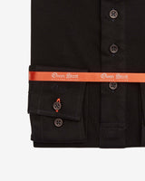 Black Long Sleeve Polo