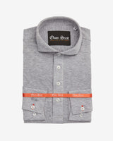 Grey Long Sleeve Polo