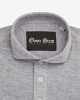 Grey Long Sleeve Polo