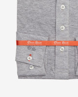 Grey Long Sleeve Polo