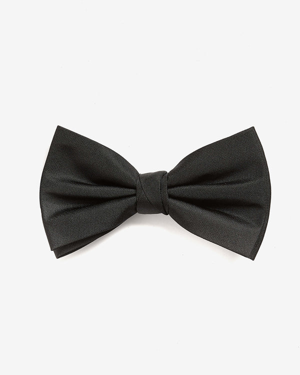 Men's Black Satin Bow Tie