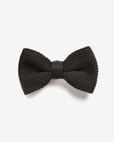 Men's Black Wool Bow Tie