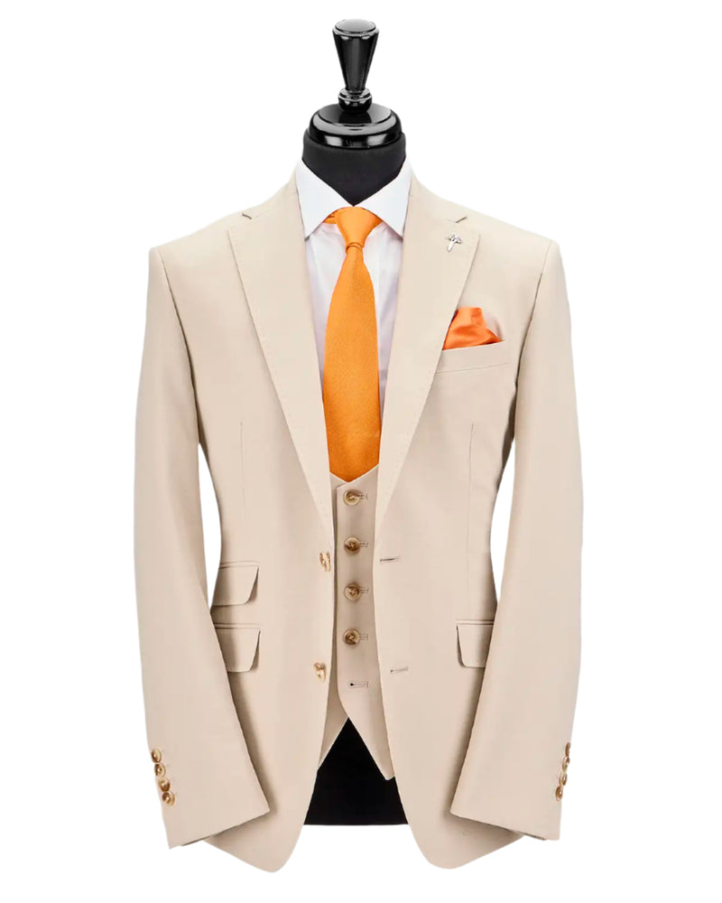 Beige Lounge Suit (Hire)