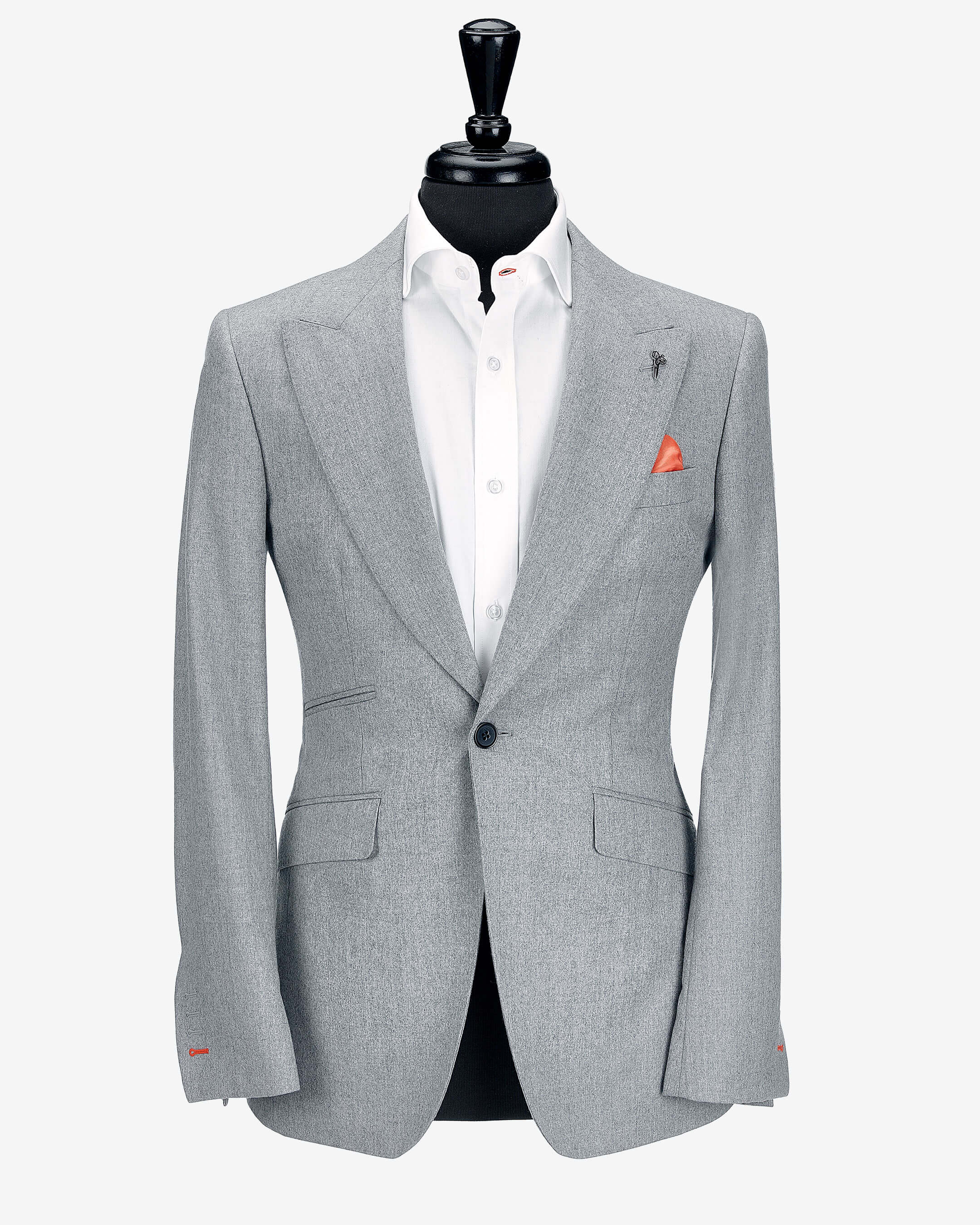 Light Grey Flannel Jacket – Owen Scott Bespoke