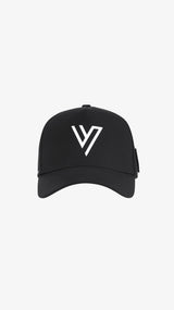 Black/White Parma Trucker