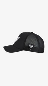 Black/White Parma Trucker