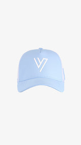 Blue/White Parma Trucker