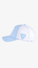Blue/White Parma Trucker