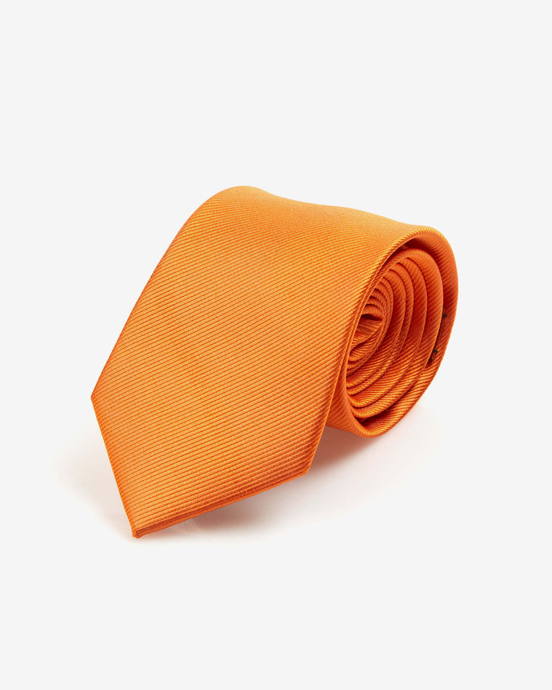 Men's Orange Tie - Twill
